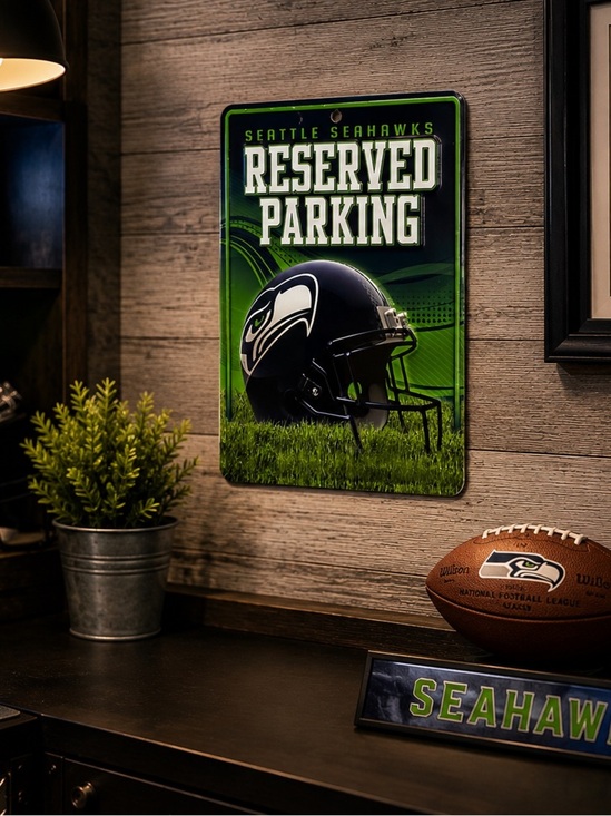 Other - Seattle Seahawks Reserved Parking Metal Sign | NFL Fan Garage Man Cave